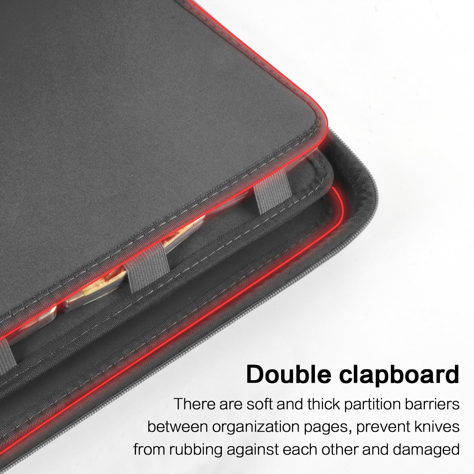 Boobowl knife display case portable with sturdy handle for camping trips.