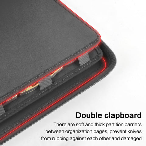 Boobowl knife display case portable with sturdy handle for camping trips.