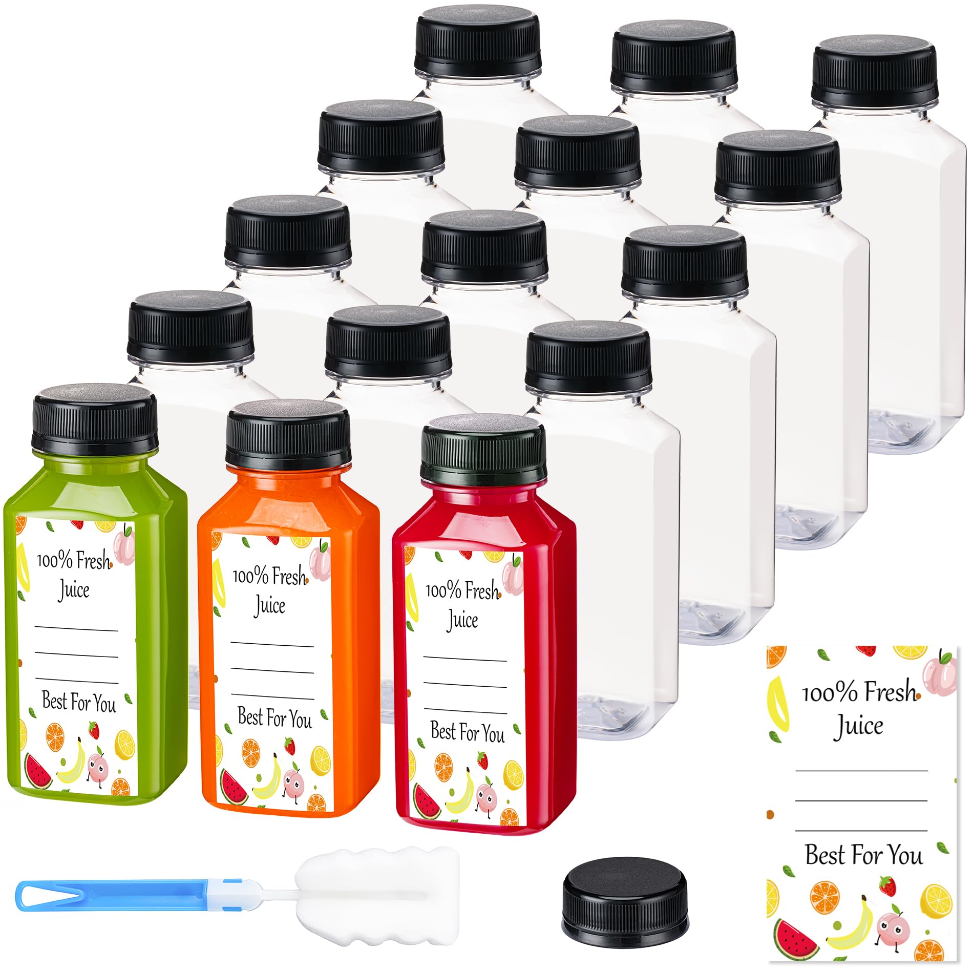 BOOMIBOO 8oz juice bottle with cap for easy on-the-go drinks