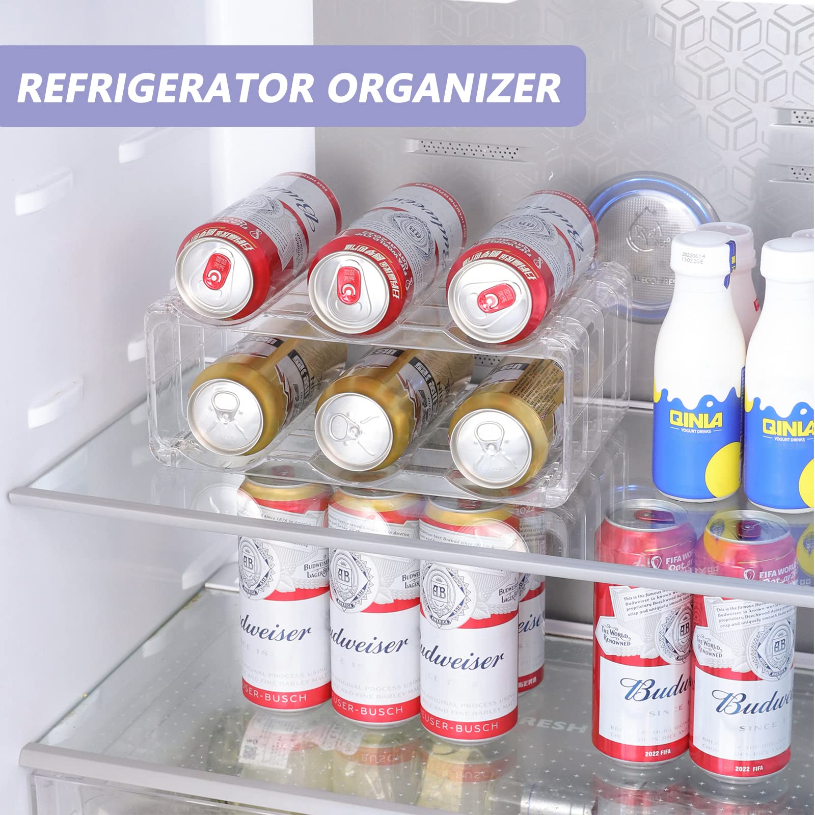 Versatile organizer for wine, beer, or water bottles in kitchen