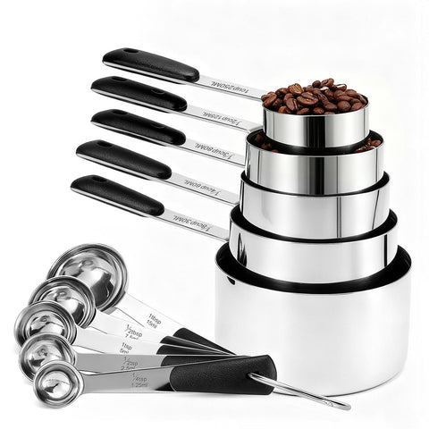 Bopei measuring cups 1 cup in stainless steel for precise dry measuring.