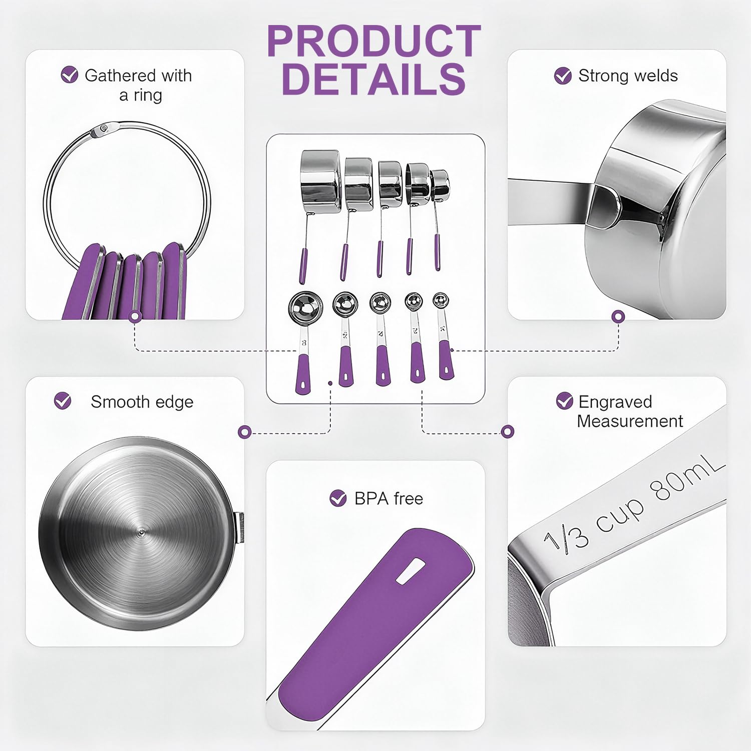 Bopei dishwasher-safe design for easy cleanup after cooking and baking.