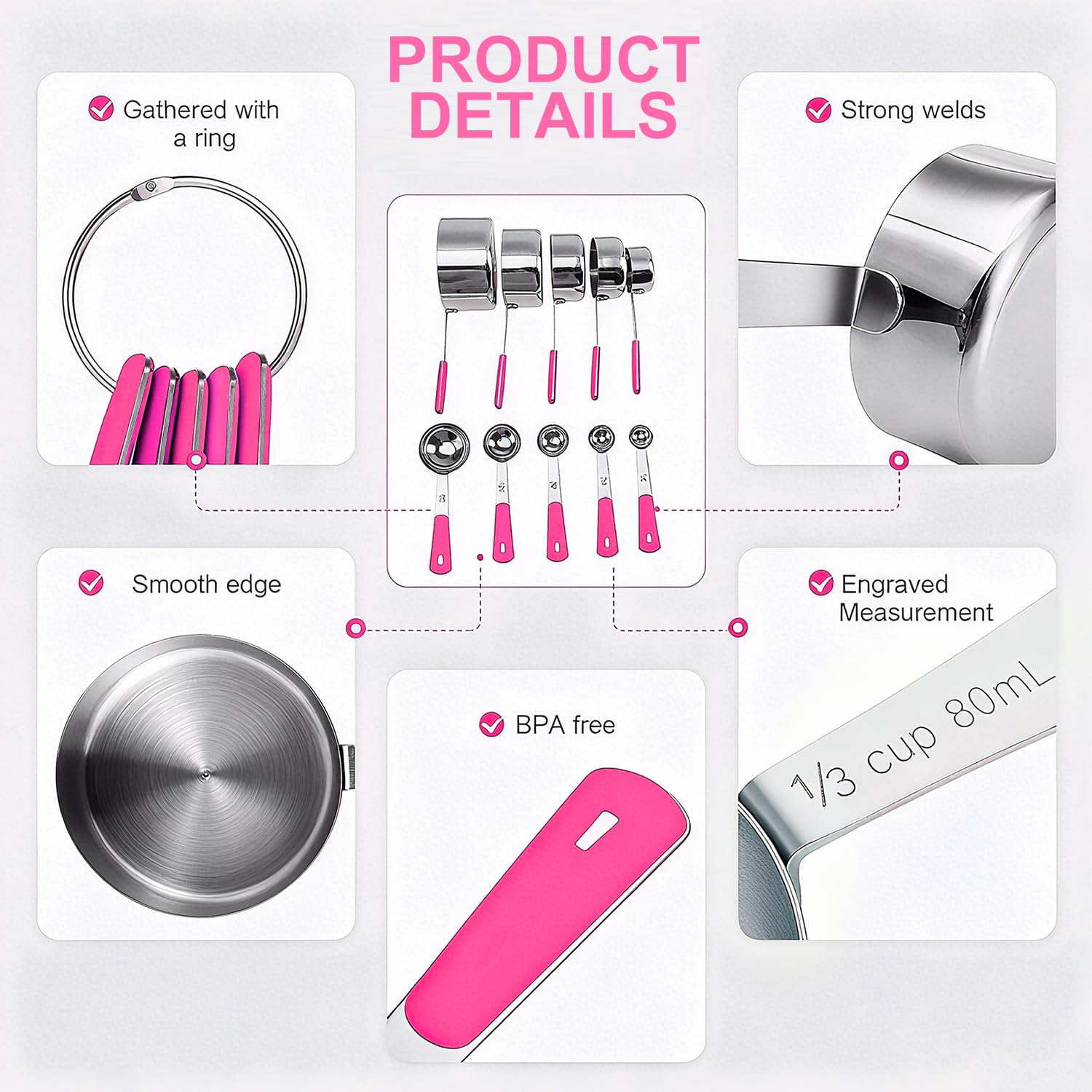 Bopei measuring spoons are dishwasher-safe for easy cleanup after cooking.