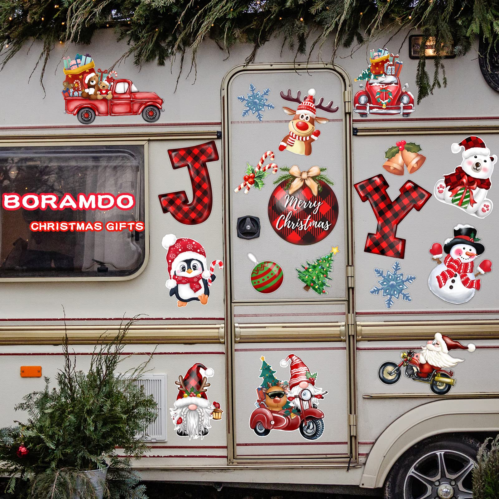 BORAMDO reusable holiday magnets for indoor and outdoor displays