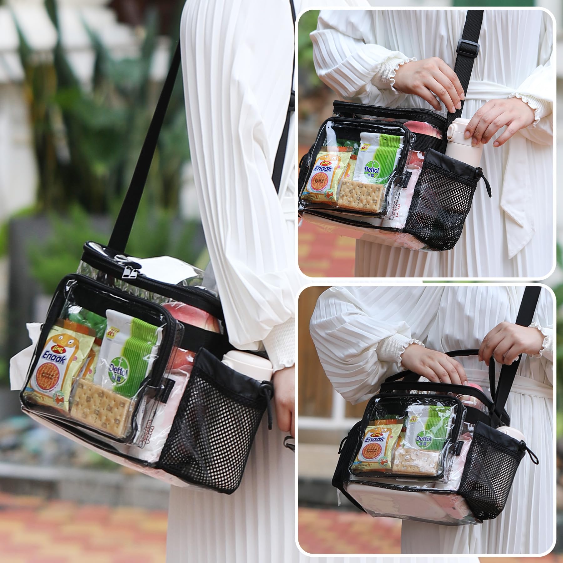 BORMELUN black lunch bag in workplace-ready scenario for a professional look