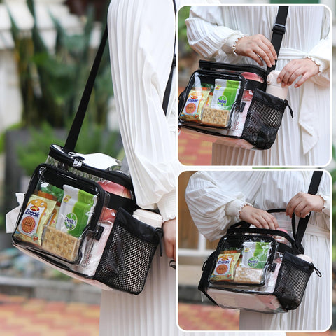 BORMELUN black lunch bag in workplace-ready scenario for a professional look