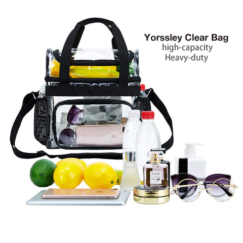 BORMELUN clear lunch bag measures 12x6x12 for versatile packing