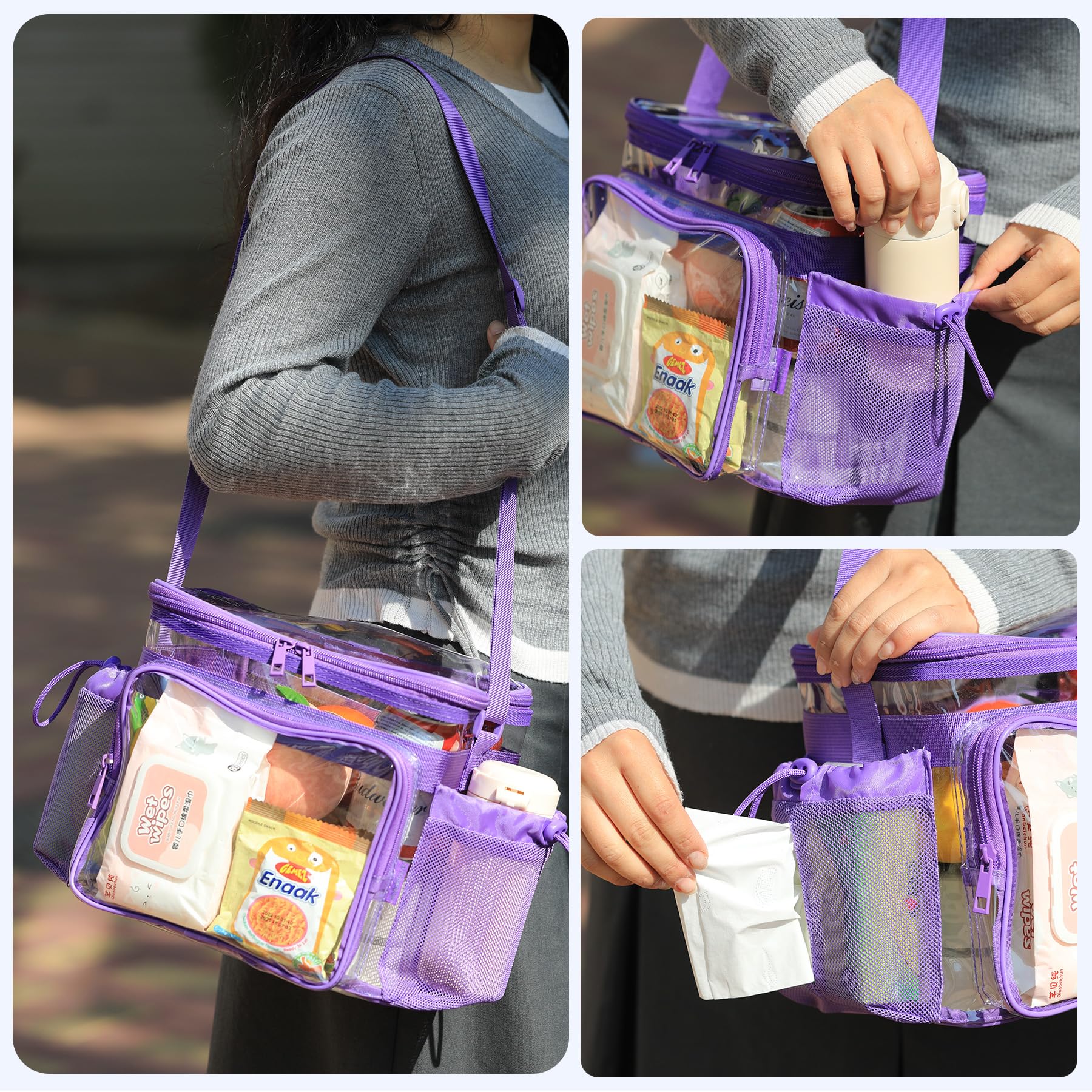 BORMELUN gallon-size lunch bag with ample capacity for meals