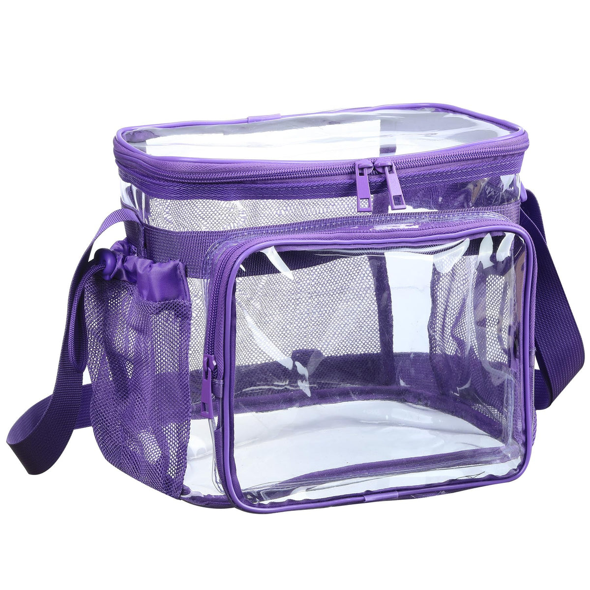 BORMELUN medium clear bag with pockets showing organized storage for daily use