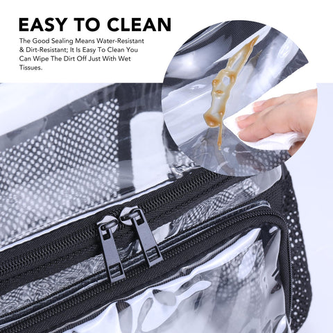 BORMELUN mesh back pocket illustrates extra snack storage on the go
