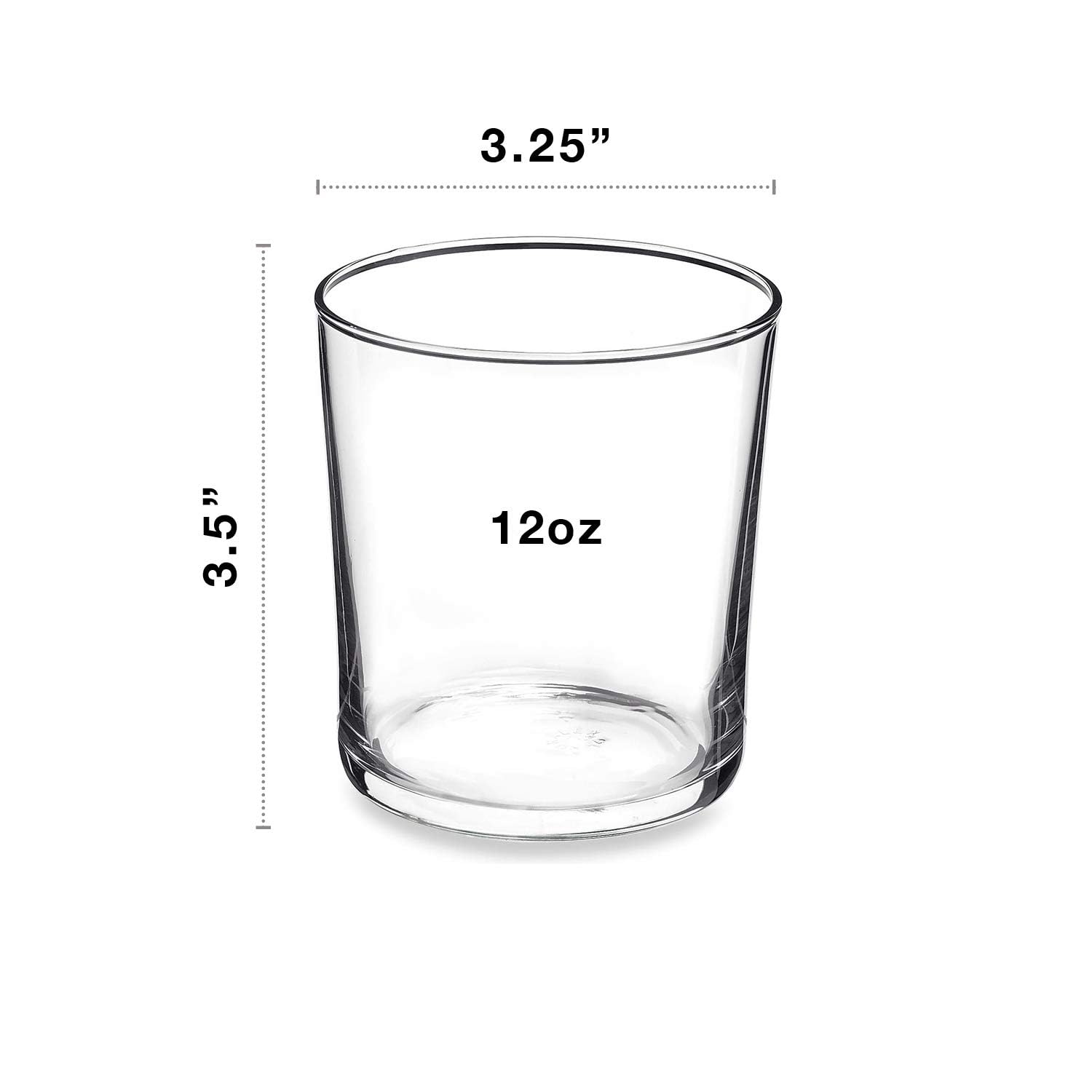 Bodega glass for cocktails with a thick base and elegant bar setting.