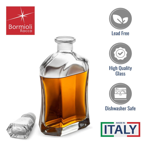 Bormioli Rocco Capitol whiskey decanter for refined tasting