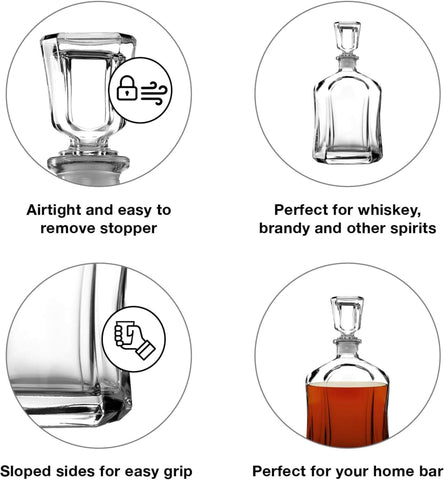 Bormioli Rocco Capitol wine decanter enhances bouquet and clarity