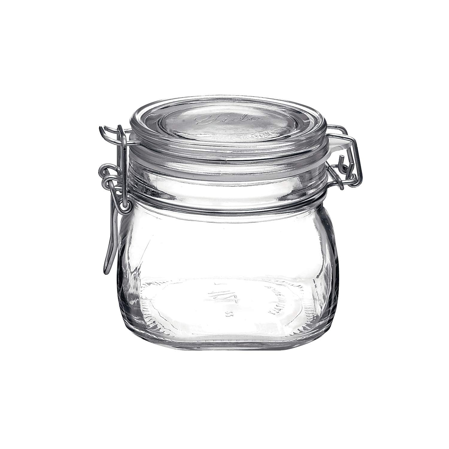 Bormioli Rocco Fido 17-5 oz wide-mouth jar kept fresh for dry and liquid storage