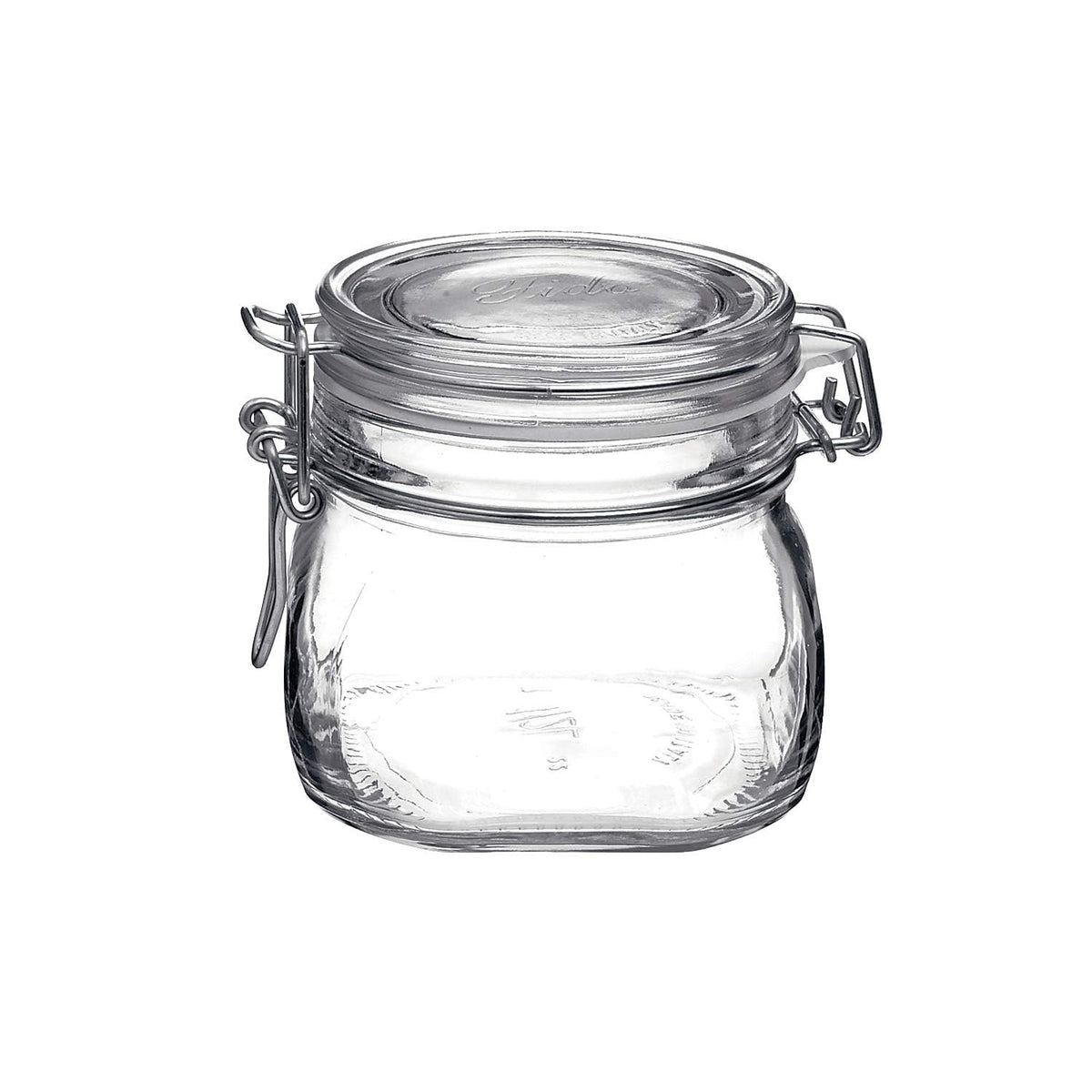 Bormioli Rocco Fido 17-5 oz wide-mouth jar kept fresh for dry and liquid storage