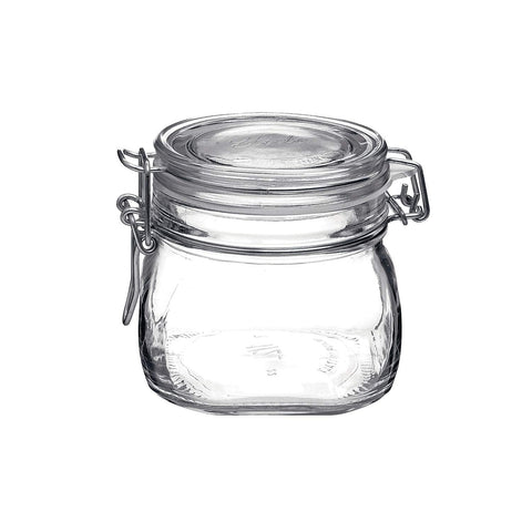 Bormioli Rocco Fido 17-5 oz wide-mouth jar kept fresh for dry and liquid storage