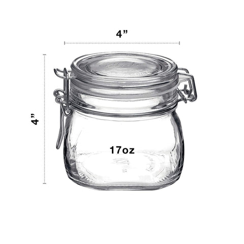 Bormioli Rocco Fido airtight hinged lid seals contents securely