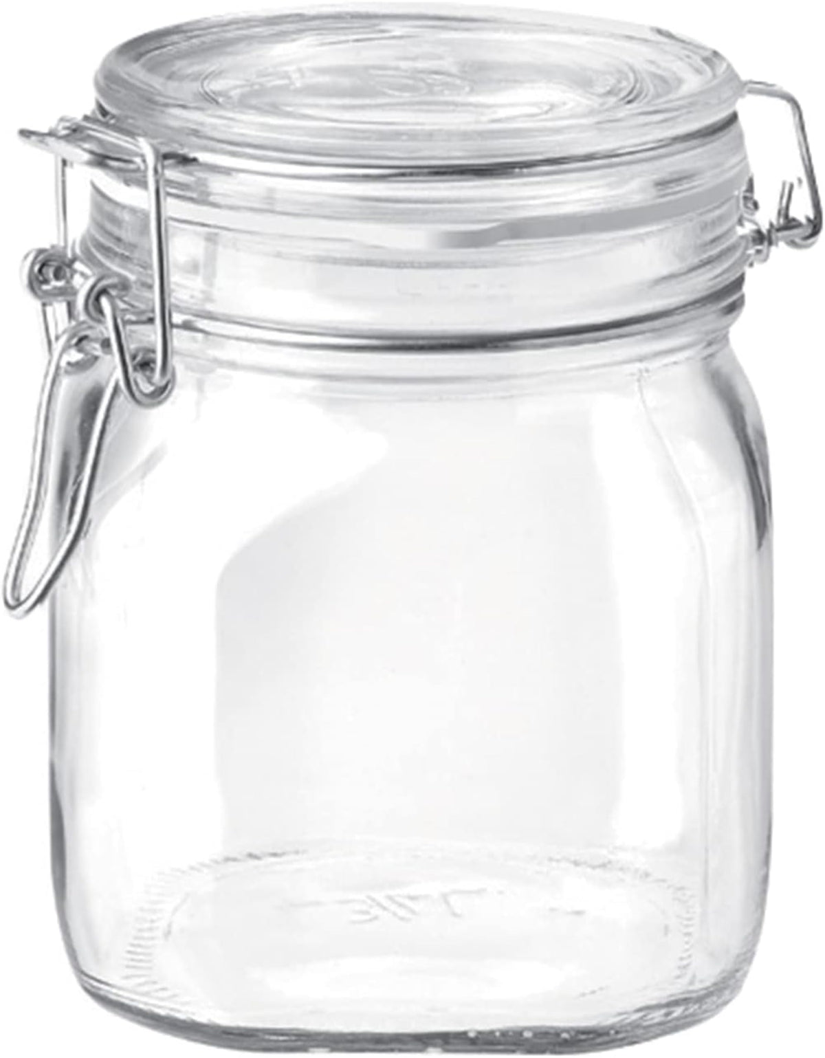 Bormioli Rocco Fido jar close-up with airtight clamp for freshness