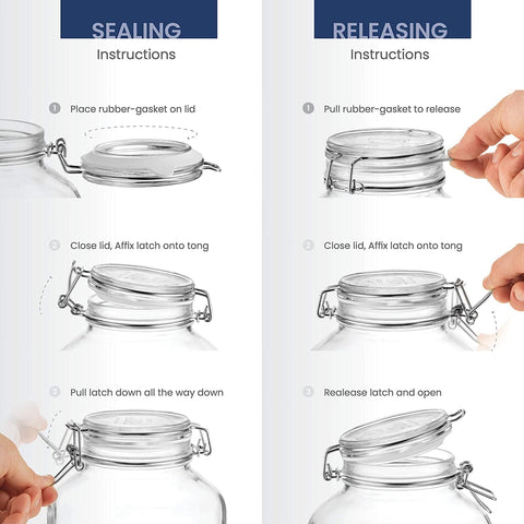 Bormioli Rocco Fido jar highlights herbs and spices in clear glass