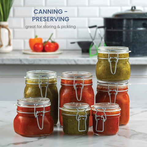 Bormioli Rocco Fido jar thick glass ready for canning heat
