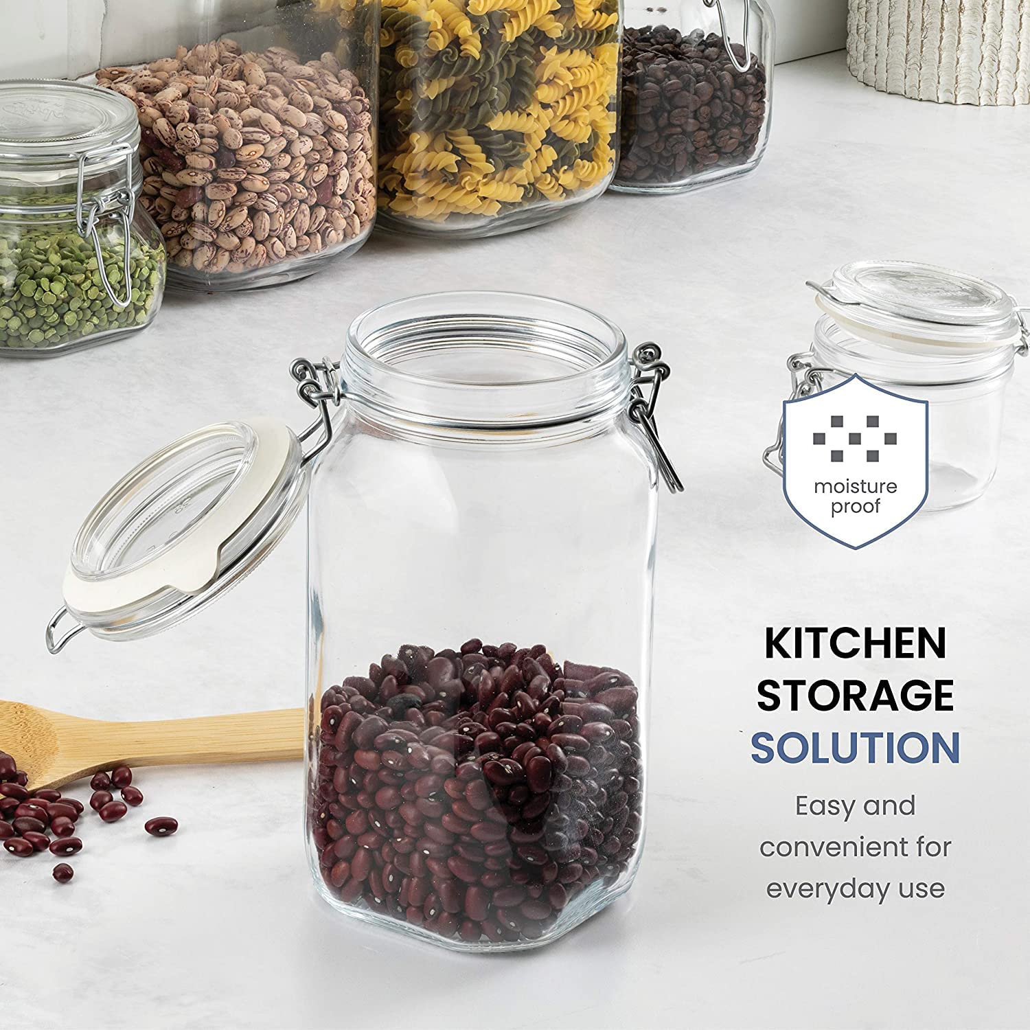Bormioli Rocco Fido jar perfect for sauerkraut brining and kimchi.