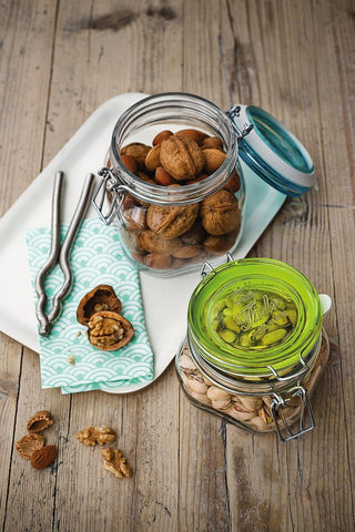 Bormioli Rocco Fido jar demonstrates stackable design for cabinets