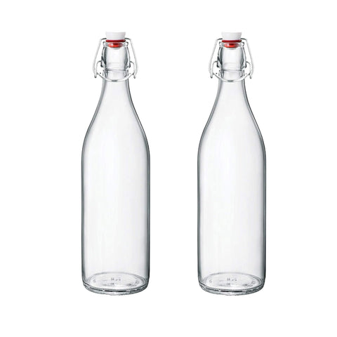 Bormioli Rocco Giara bottle cap close ensuring leakproof closure for juices.