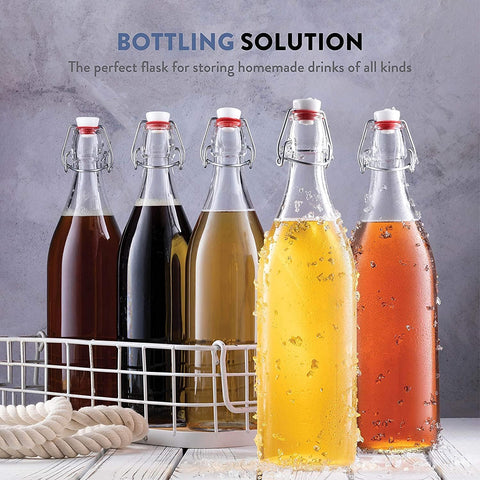 Bormioli Rocco Giara bottle dishwasher-safe glass body for easy cleaning.
