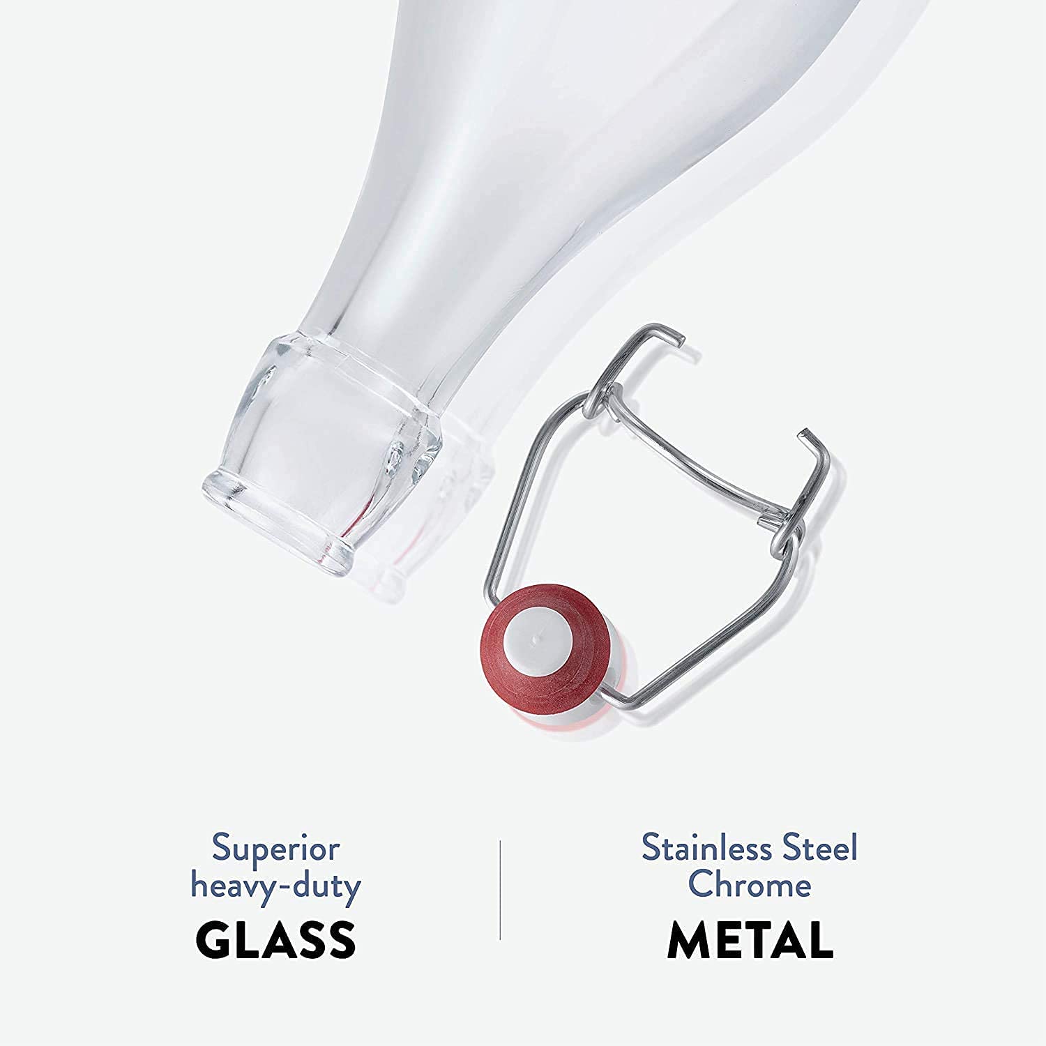 Bormioli Rocco Giara bottle serves as elegant tableware for beverages.