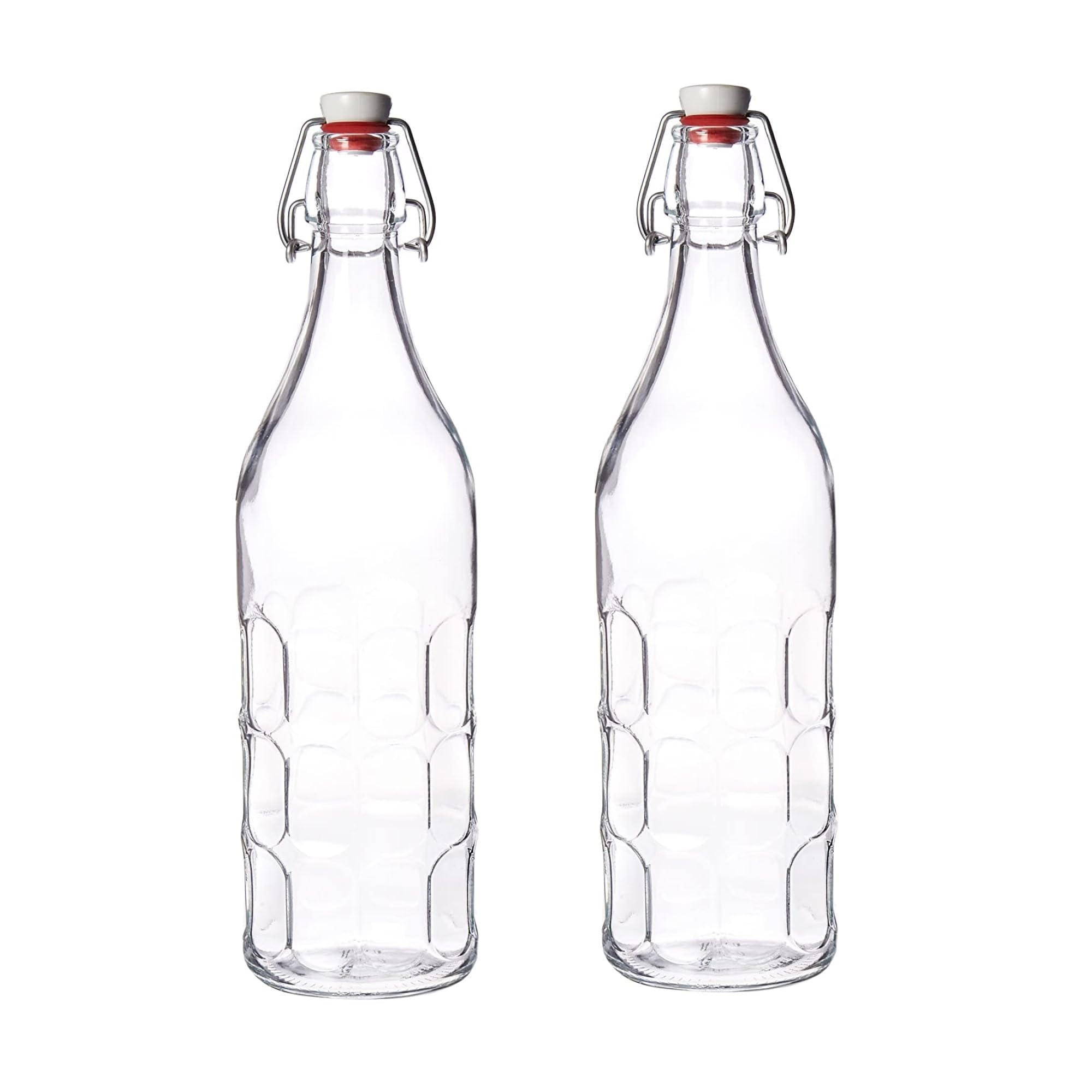 Bormioli Rocco Moresca bottle with embossed design adds vintage charm for oils and vinegars