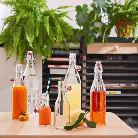 Capacity and height ensure practical storage on shelves
