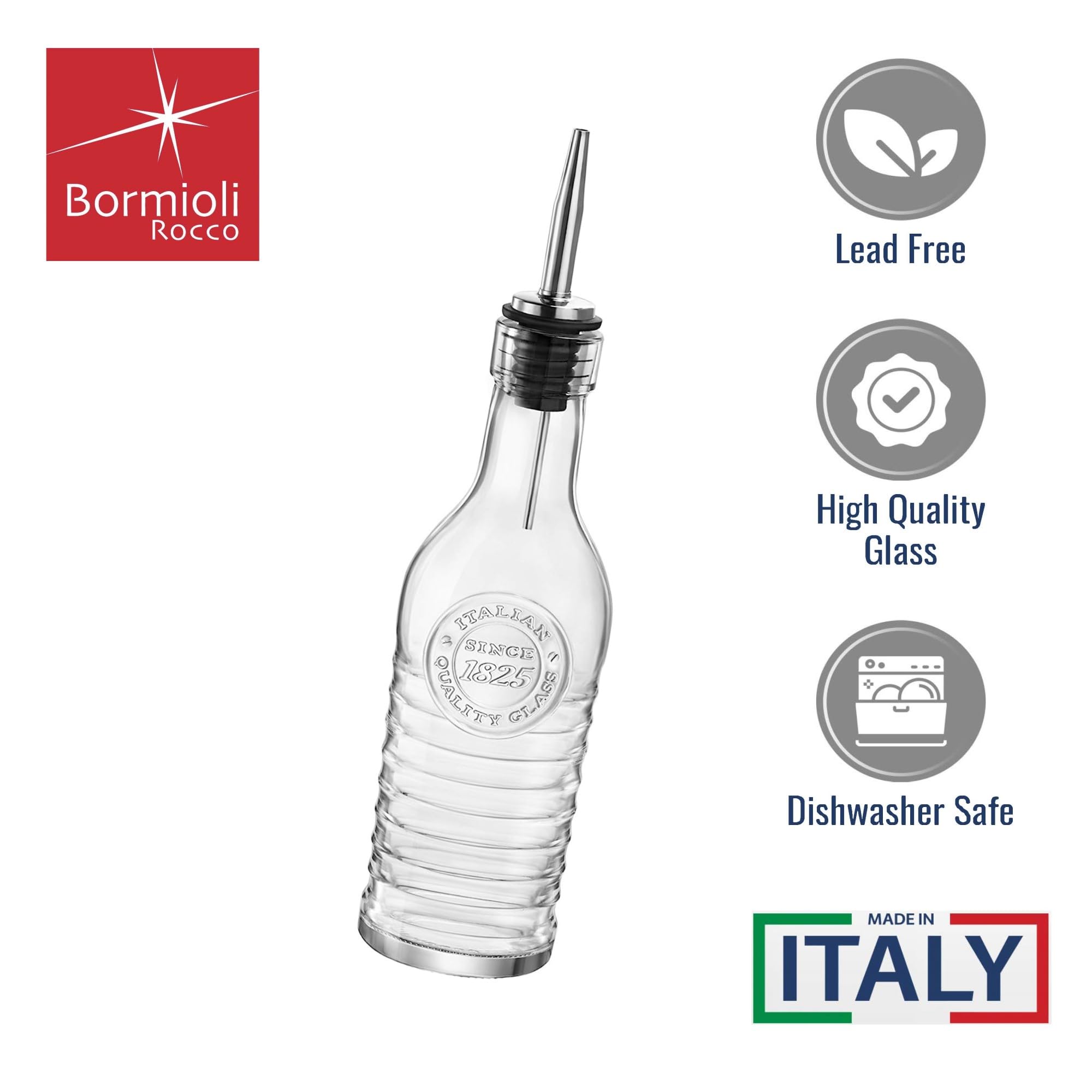 Bormioli Rocco Officina 1825 cut glass design evokes industrial style today.