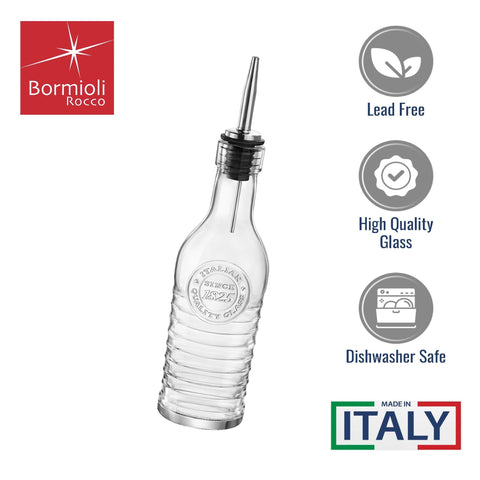 Bormioli Rocco Officina 1825 cut glass design evokes industrial style today.