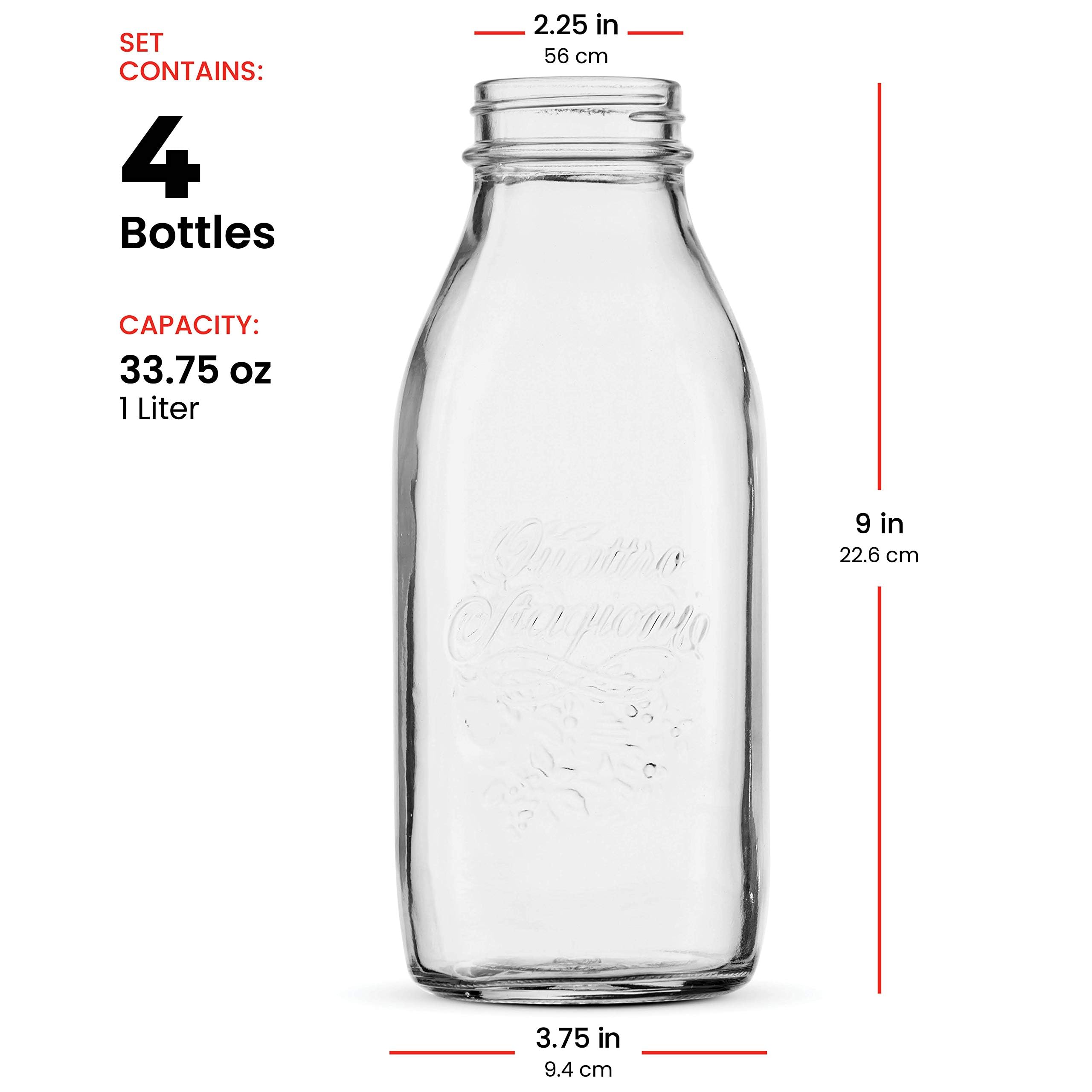 Bormioli Rocco Quattro Stagioni bottle is dishwasher safe for easy cleaning.