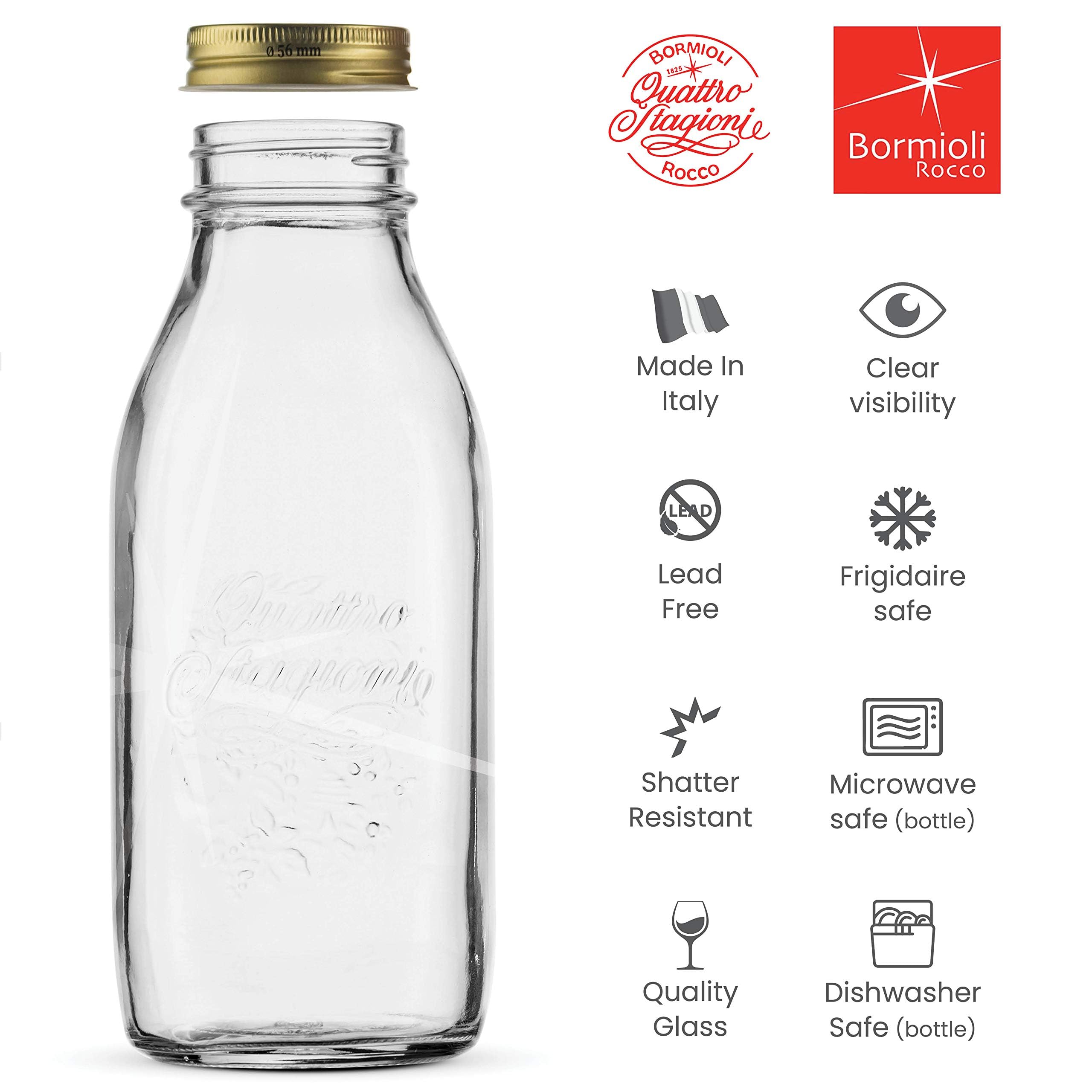 Bormioli Rocco Quattro Stagioni jar seals sauces and jams with an airtight lid.