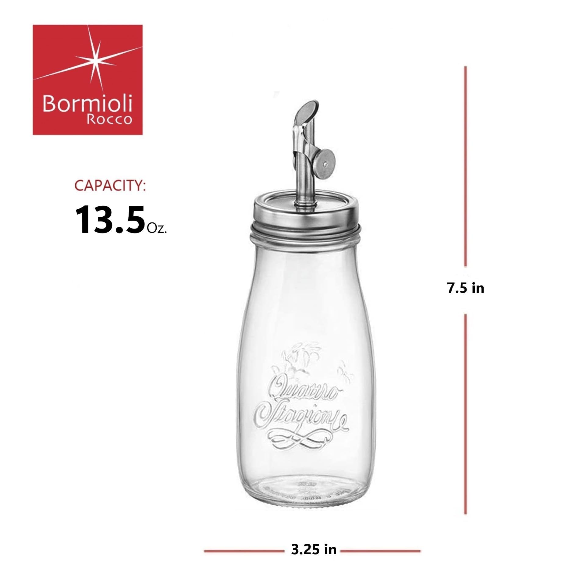 Bormioli Rocco Quattro Stagioni embossed beehive detail adds nostalgic kitchen charm