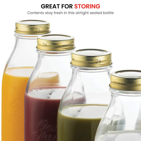 Bormioli Rocco Quattro Stagioni 400ml jar with lid for DIY preserves.