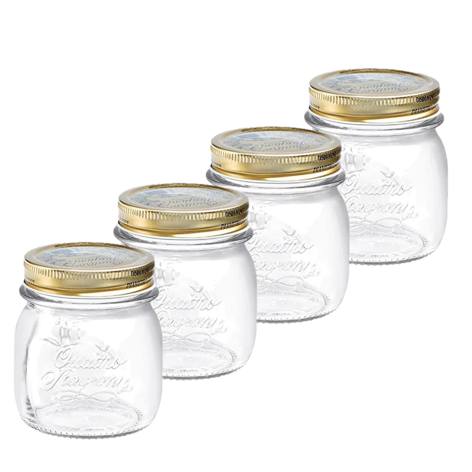 Bormioli Rocco Quattro Stagioni jar with airtight lid for fresh preserves.