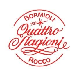 Versatile kitchen storage with Bormioli Rocco Quattro Stagioni jars.
