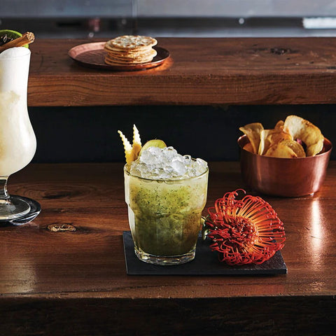 Bormioli Rocco Rock Bar glass features an edge-widen detail for elegance.