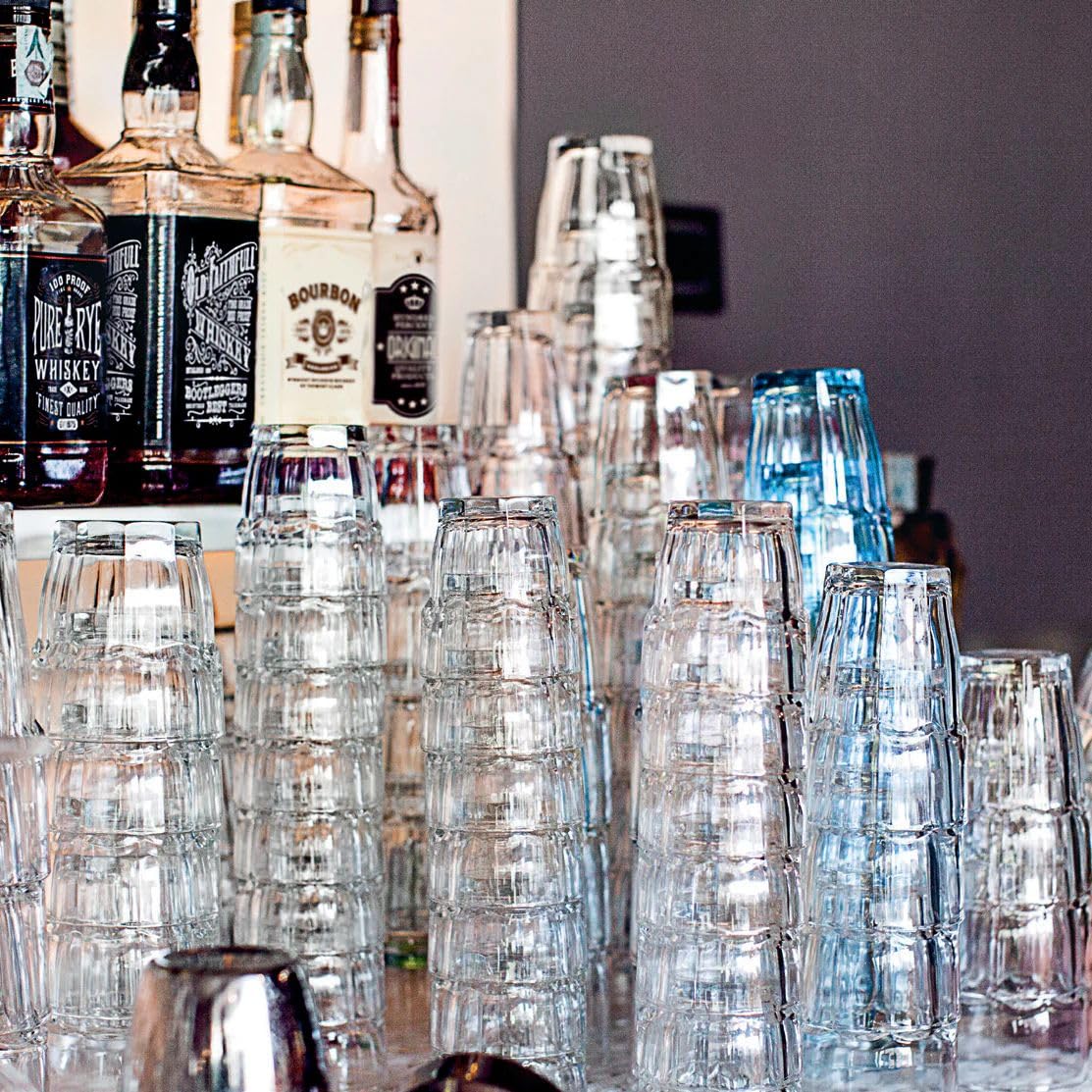 Bormioli Rocco Rock Bar glass blends Italian design with modern bar needs.