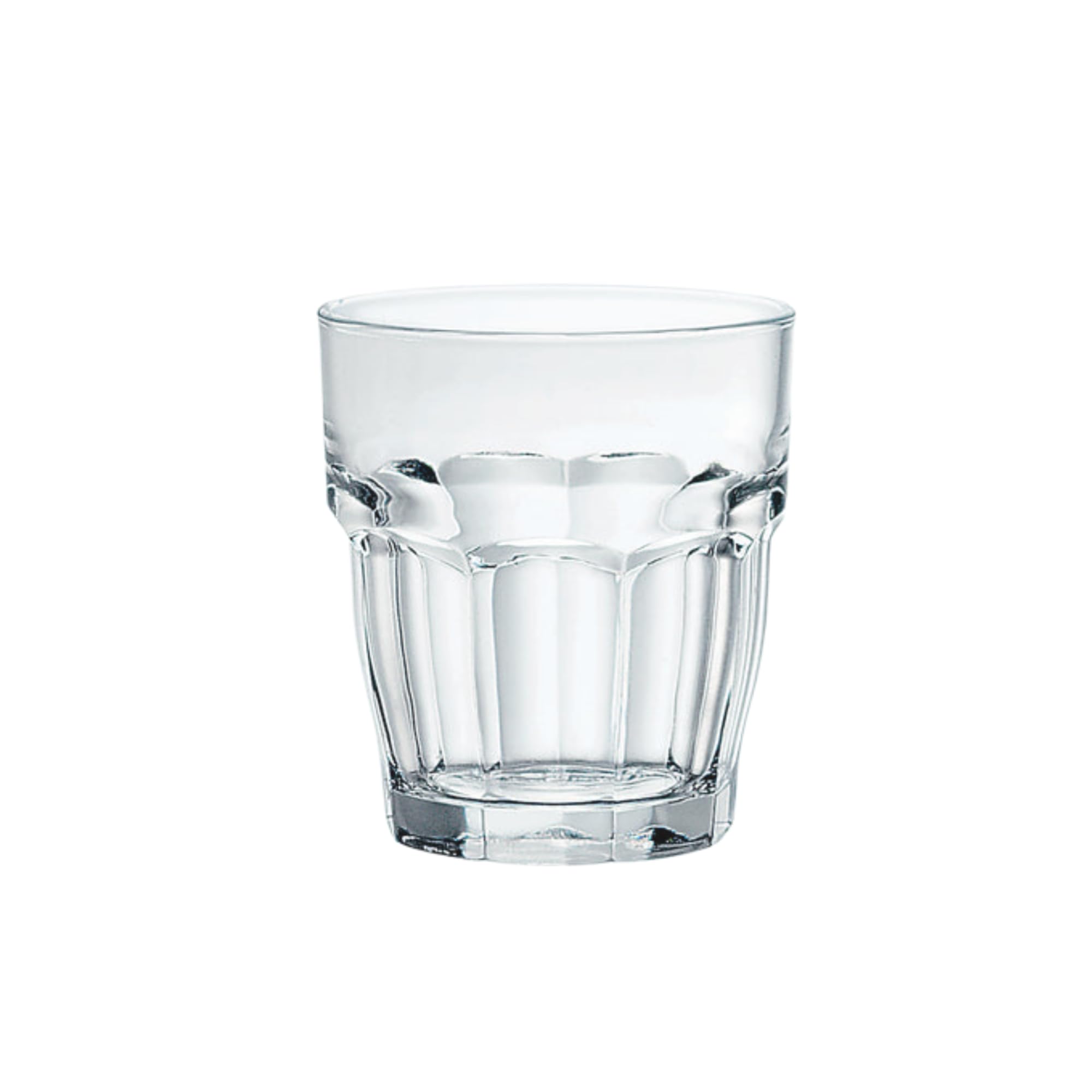 Bormioli Rocco Rock Bar glass tempered for lasting durability in busy settings.