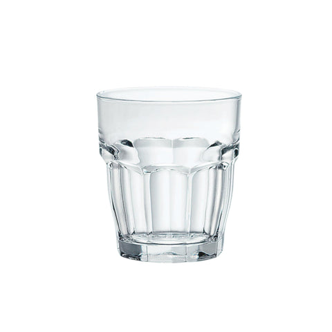 Bormioli Rocco Rock Bar glass tempered for lasting durability in busy settings.
