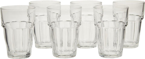 Bormioli Rocco Rock Bar stackable cooler glass with 21.75 oz capacity for cold drinks