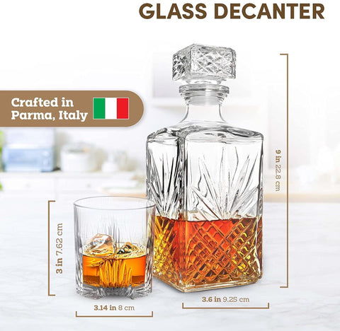 Bormioli Rocco Selecta diamond-cut pattern adds elegant bar display.