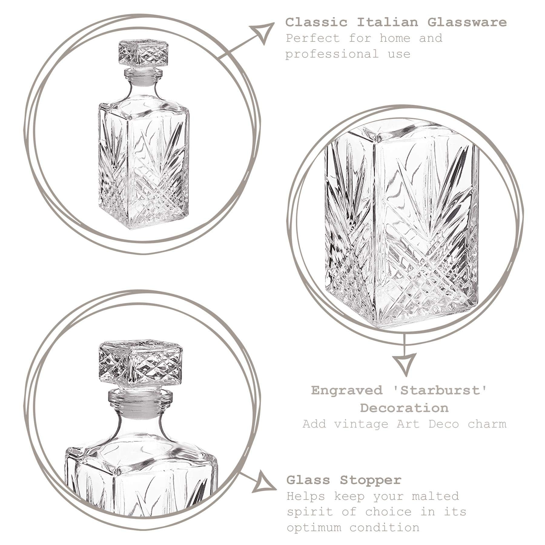 Bormioli Rocco Selecta Italian-made decanter showcases craftsmanship and durability.