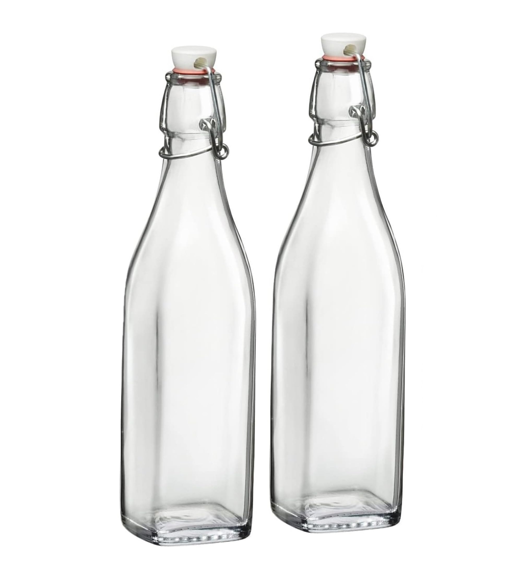 Bormioli Rocco Swing Top bottle 17oz close-up highlighting airtight seal for fresh storage.