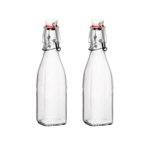 Bormioli Rocco Swing Top bottle front view 8.5 oz for dressings.