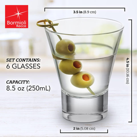 Bormioli Rocco Ypsilon glasses offer durable tempered glass for everyday use