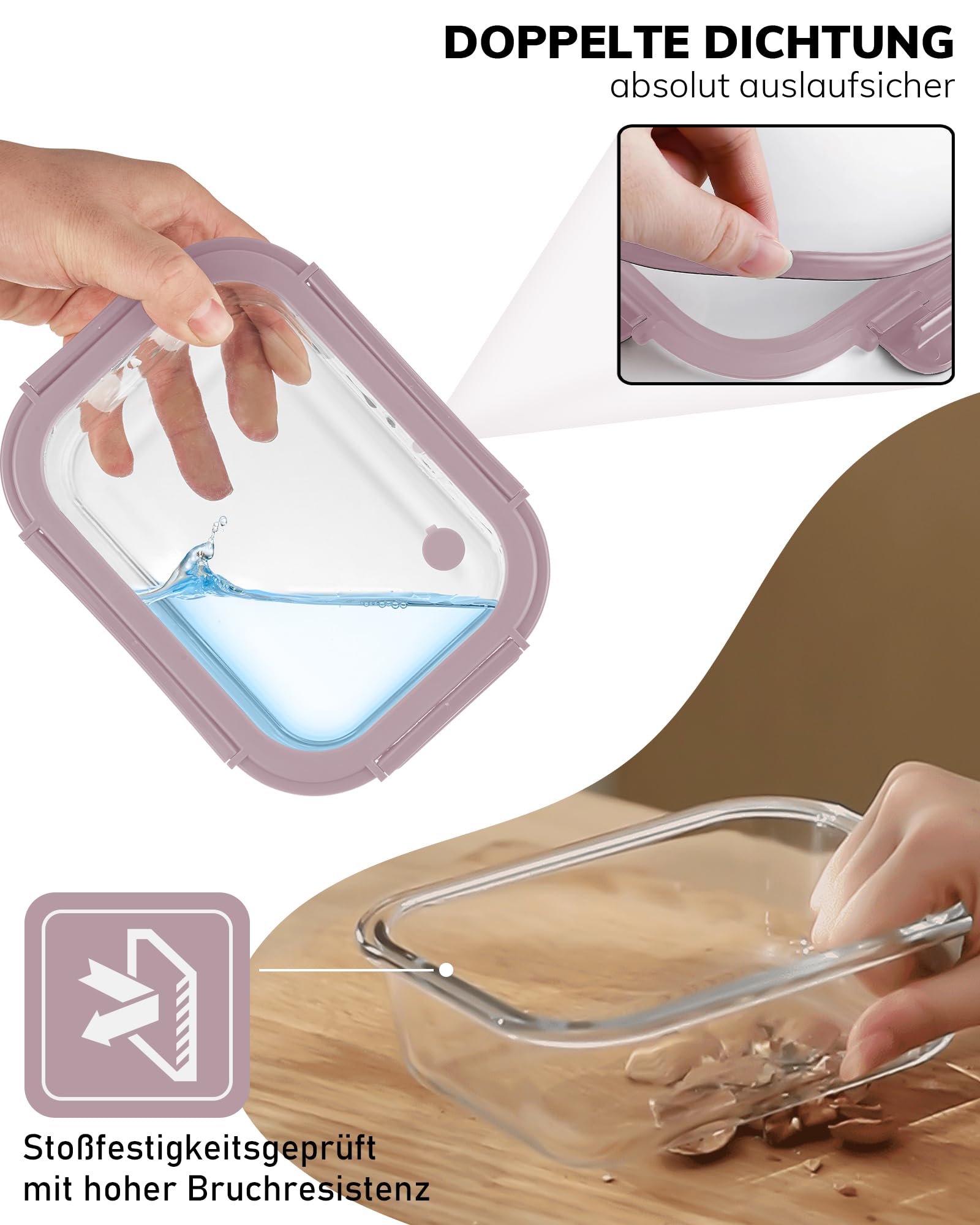 BOROHOUSE air vent design makes lid opening easy and fresh.